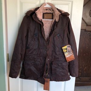 Outback Trading Company Womens Medium Woodbury Winter Jacket in Burnt Red